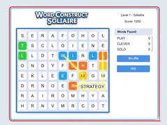                                                                     Word Construct Solitaire ﺔﺒﻌﻟ