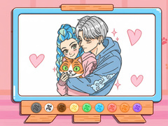                                                                     Coloring Book: Kpop Valentine's Day ﺔﺒﻌﻟ