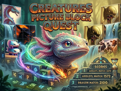                                                                     Creatures Picture Block Quest ﺔﺒﻌﻟ