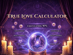                                                                    True Love Calculator ﺔﺒﻌﻟ