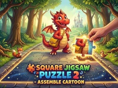                                                                     Square jigsaw Puzzle 2 - Assemble Cartoon ﺔﺒﻌﻟ