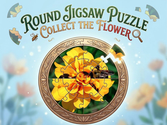                                                                     Round jigsaw Puzzle - Collect the Flower ﺔﺒﻌﻟ