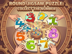                                                                     Round jigsaw Puzzle - Collect the Number ﺔﺒﻌﻟ