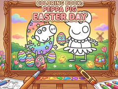                                                                     Coloring Book: Peppa Pig Easter Day ﺔﺒﻌﻟ