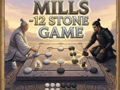                                                                     Mills - 12 Stone Game  ﺔﺒﻌﻟ