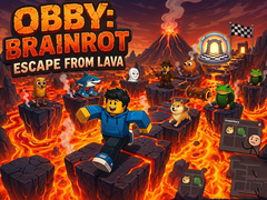                                                                     Obby: Brainrot escape from Lava ﺔﺒﻌﻟ