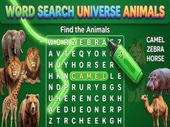                                                                     Word Search Universe Animals ﺔﺒﻌﻟ