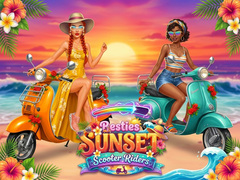                                                                     Besties Sunset Scooter Rider ﺔﺒﻌﻟ