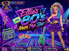                                                                     Ellie’s 80’s Neon Pop Star ﺔﺒﻌﻟ