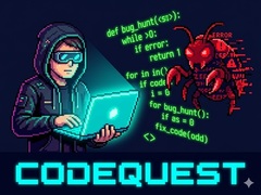                                                                     CodeQuest ﺔﺒﻌﻟ