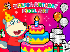                                                                     Wolfoo Birthday Pixel Art ﺔﺒﻌﻟ