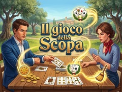                                                                     Il gioco della Scopa ﺔﺒﻌﻟ