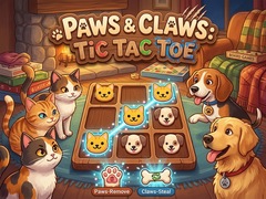                                                                     Paws & Claws Tic Tac Toe ﺔﺒﻌﻟ