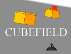 لعبة Cubefield على الانترنت.