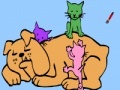                                                                     Dog and cat coloring game ﺔﺒﻌﻟ